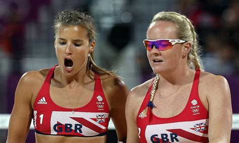 London Olympics Shauna Mullin And Zara Dampney Out Of Beach Volleyball Daily Mail Online