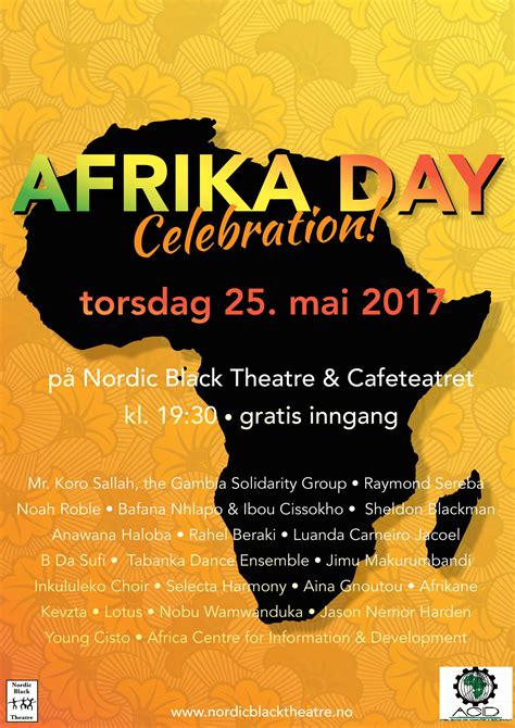 Join us on may 25th to celebrate the africa day! Afrika Day Celebration