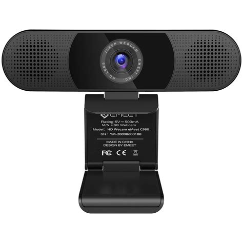 Emeet C980 Pro Webcam 1080p 2 Speakers And 4 Tech America