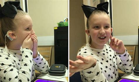 Deaf Girl Able To Hear Again Thanks To Implant Uk News Uk