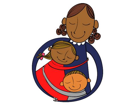 This clipart image is transparent backgroud and png format. Desenho de Um abraço para a mãe pintado e colorido por ...