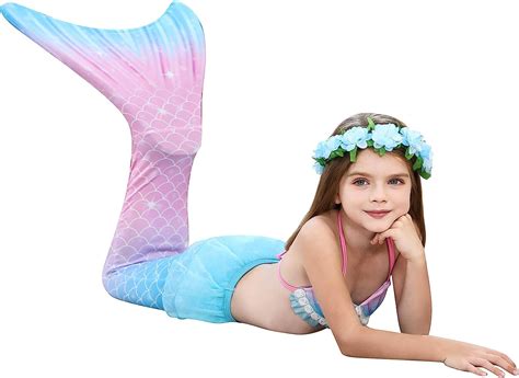 Buy Danvren Mermaid Tails For Swimming Girls Bathing Suits Swimsuit