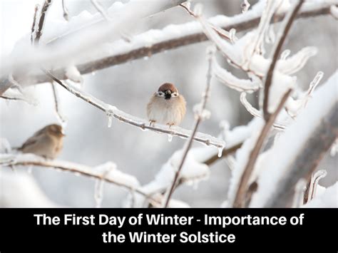 The First Day Of Winter Importance Of The Winter Solstice