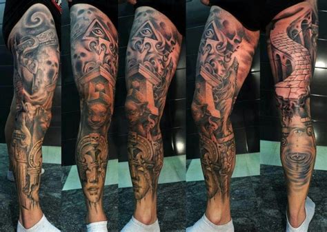 Typically leg tattoos are great because they are easy to cover up and easy to show off. Awesome leg tattoo | Leg Tattoos | Pinterest | Tattoos and ...