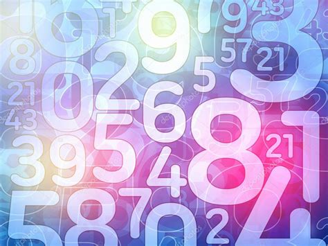 Colorful Random Number Background Illustration Stock Photo By