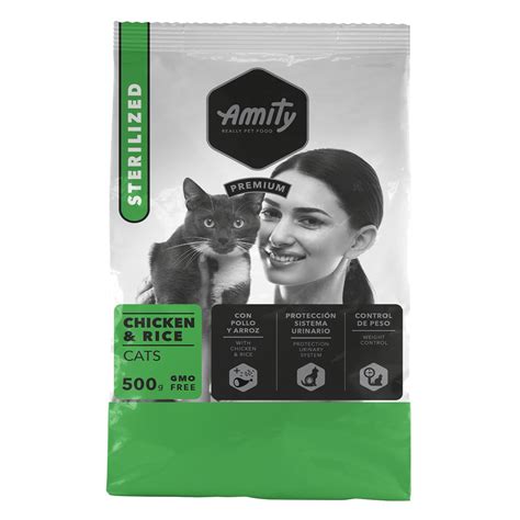 Суха храна за котки Amity Premium Adult Sterilizеd Пилешко и ориз 05