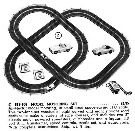 Aurora Model Motoring H0 Scaled Slotcar System 1960s
