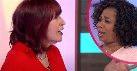 Loose Women Today Ruth Forced To Step In As Janet Clashes With Co Stars