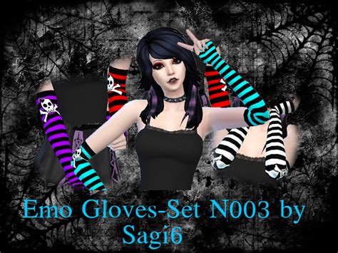 The Sims Resource Emo Gloves Set Sagi6