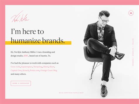 Personal Site By Kyle Anthony Miller On Dribbble