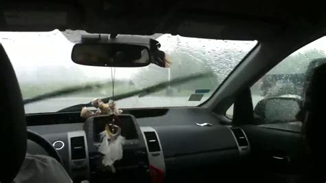 Driving Through A Severe Thunderstorm Youtube