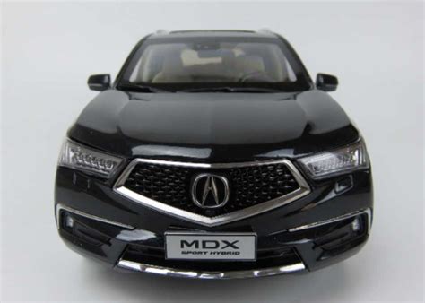 118 Dealer Edition 2018 Acura Mdx Black Diecast Car Model