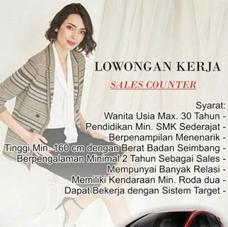 Lowongan ini terbuka untuk siapapun. Lowongan Kerja Sales Counter di Honda Sanggar Laut Selatan ...