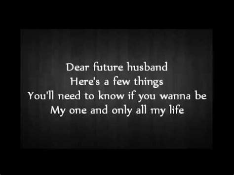 People are up in arms about the fact that this video seems pretty sexist against, like, everyone. Meghan Trainor - Dear Future Husband (Audio + Lyrics ...