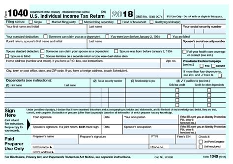 The 2018 Form 1040 How It Looks And What It Means For You The Pastors
