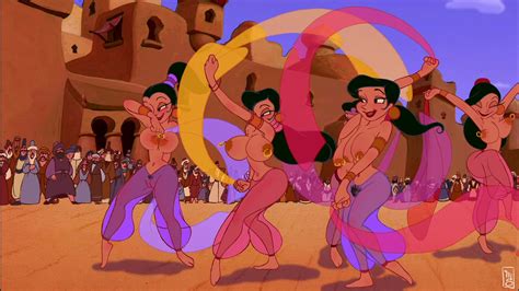 Rule 34 Aladdin Arabian Clothes Audience Being Watched Big Breasts