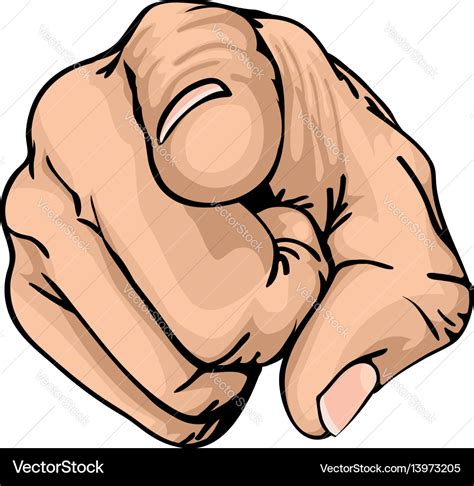Pointing Finger Royalty Free Vector Image Vectorstock