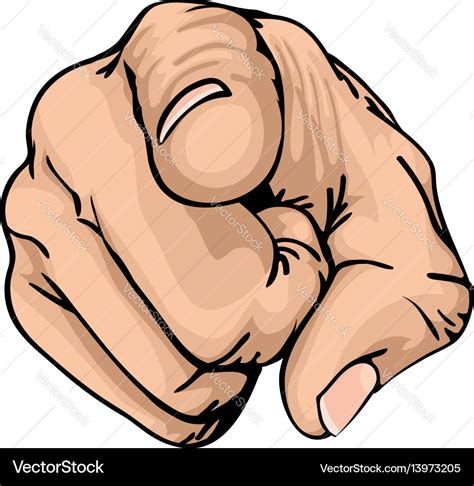 Pointing Finger Royalty Free Vector Image VectorStock