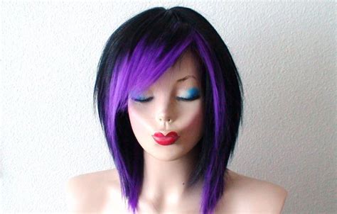 We did not find results for: Black / Purple wig. Black scene hair wig. Black / Purple ...