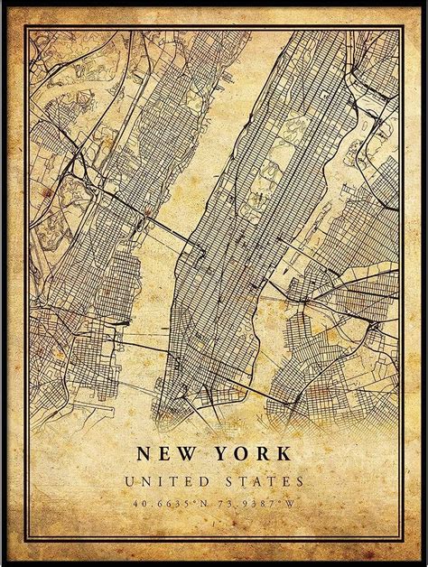 Map Of Manhattan Old Map Of Manhattan New York Manhattan 54 Off