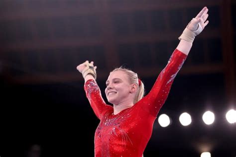 What Gymnast Jade Carey Told Her Mom After Qualifying For 2 Event Finals In Her Olympic Debut