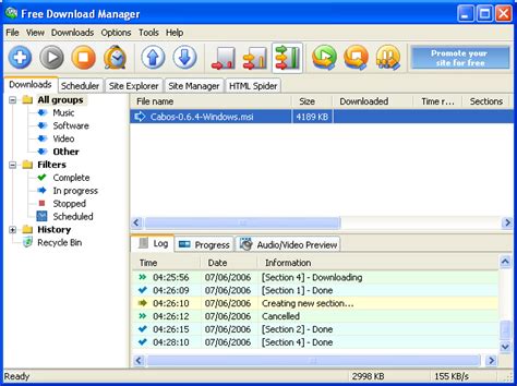 The idm can download the big files with ease, also you can u se idm to download a torrent and you can see the interactive progress bar of the download. 5 Best Internet Download Managers