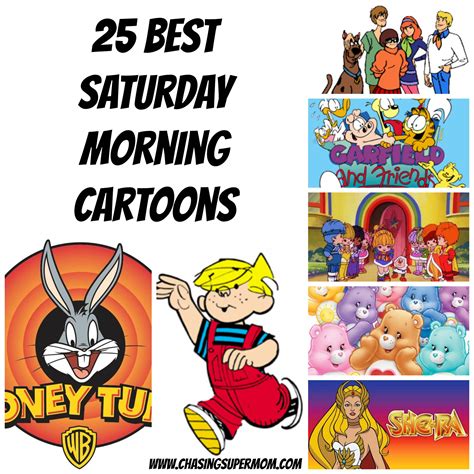 25 Best Saturday Morning Cartoons | Chasing Supermom