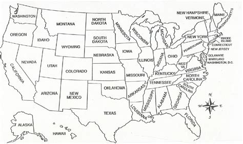 Mapas Del Mundo Mapa De Estados Unidos Para Colorear