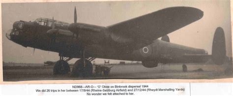 My Dads Lancaster Bomber Ww2 O F
