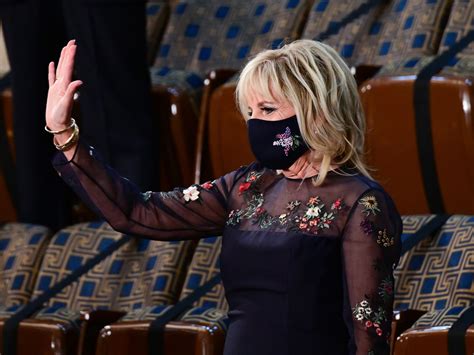 Jill Biden Reprised Her Inauguration Dress For Her First Address To Congress—with A Twist Glamour