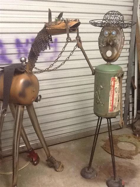 Vtg metal flowers sculpture yard art garden statue outside decor 11 tall. Pin by john lavona on Gas tanks in 2020 | Metal yard art ...