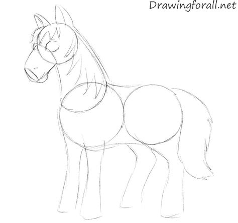 Outline draw horse buy photos ap images horse cartoon outline drawing coloring sketch silhouette. How to Draw a Cartoon Horse | Drawingforall.net