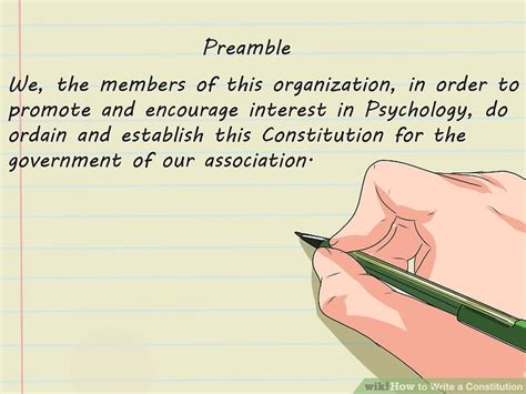 How To Write A Constitution 12 Steps With Pictures Wiki How To English