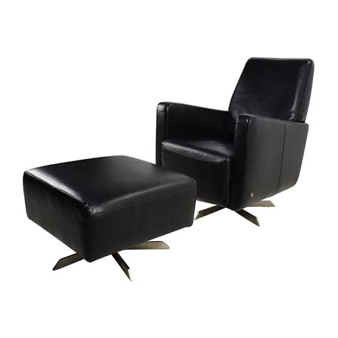 Free delivery and returns on ebay plus items for plus members. 90% OFF - Natuzzi Natuzzi Black Leather Swivel Chair with ...