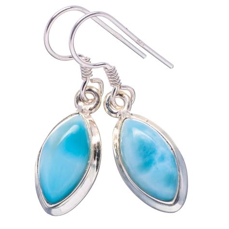 Dangling Larimar 925 Earrings In 2020 Jewelry Wholesale Silver