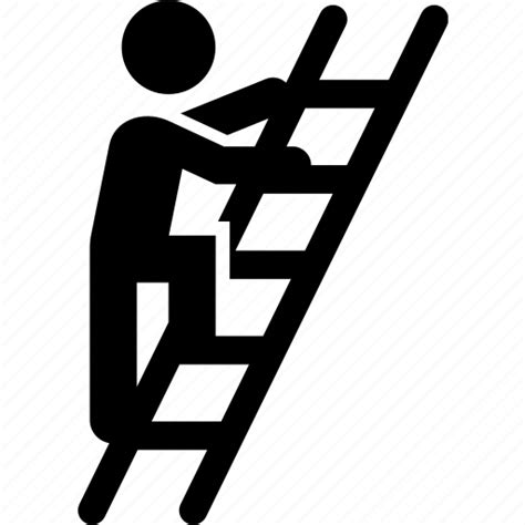 Advancement Ambition Career Climbing Ladder Opportunity Person Icon