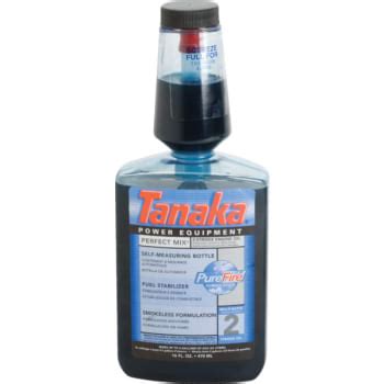 The specific oil/gas ratio your small engine requires can be obtained in your operator's manual. Tanaka Perfect Mix 16 Oz 2-Cycle Engine Oil With Fuel ...