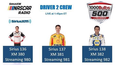 If i don't like something on my siriusxm radio i exercise my right to use the off button or change the channel. Here are the driver 2 crew channels for... - SiriusXM ...