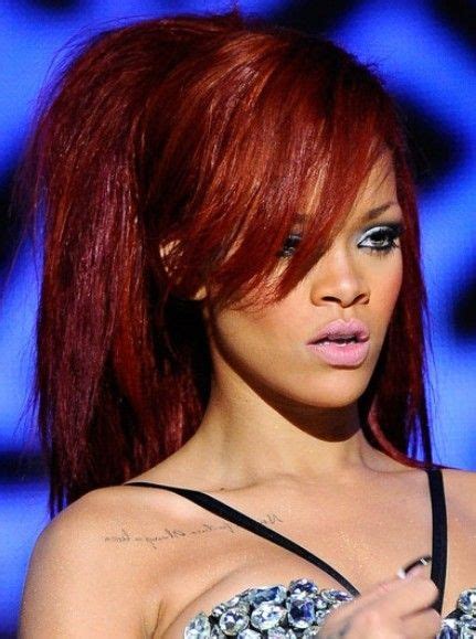 Rihanna Ponytail Hairstyle 2012 Rihanna
