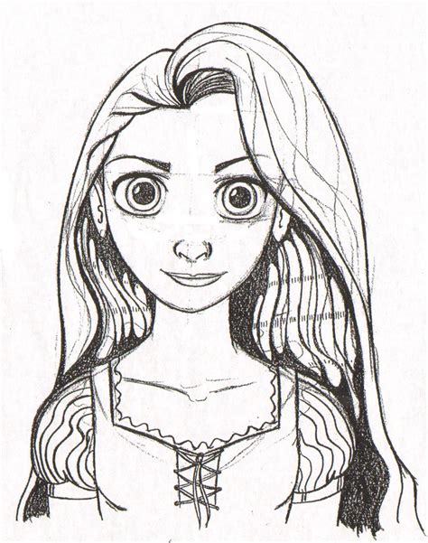 9 happy faces print color fun free printables coloring pages. Princess Rapunzel Coloring Pages Face - Coloring Home