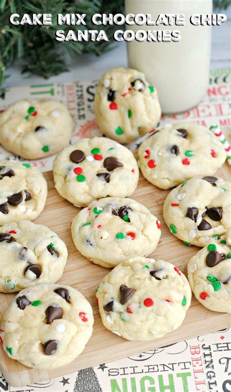 Chocolate Chip Cookies With A Cake Mix Greenstarcandy