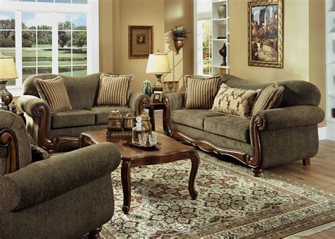 Did you scroll all this way to get facts about home decor sofa? Pine Fabric Traditional Sofa and Loveseat Set w/Rolled ...