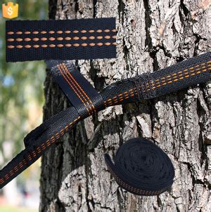 This strong sling works with any hammock with carabiners. Hammock Tree Straps | A bove and Beyond Outdoors
