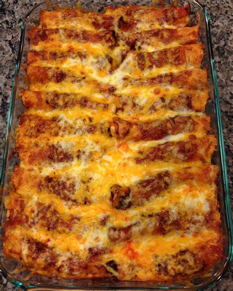 Beef Enchiladas With Homemade Mexican Red Sauce Cook On A Whim