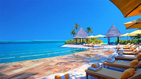 Wallpaper Landscape Sea Beach Hotel Swimming Pool Resort