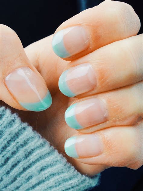 Sky Blue French Nails 15
