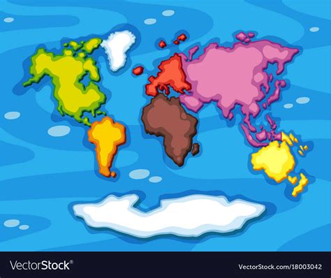 World Map For Kids To Color