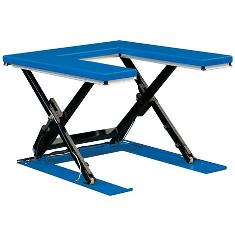 U Shape Low Profile Static Scissor Lift Table Scissor Lift Tables
