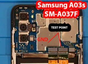 Samsung A03s SM A037F ISP PinOUT Test Point Image