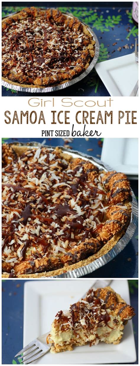 This is a very tasty pineapple dessert. Samoa Ice Cream Pie - Pint Sized Baker